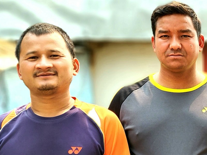 सिम्रुतमा आयोजित ब्याडमिन्टनमा अनिल र डम्बरको जोडि विजेता